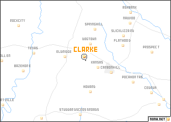 map of Clarke