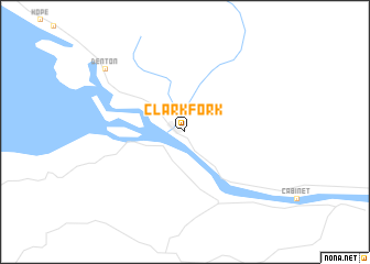 map of Clark Fork