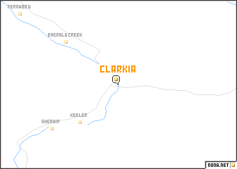 map of Clarkia