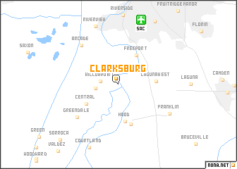 map of Clarksburg