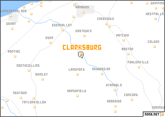 map of Clarksburg