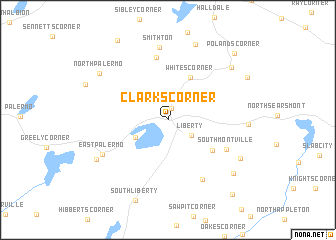 map of Clarks Corner