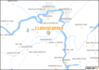 map of Clarks Corner