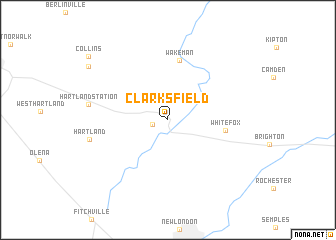 map of Clarksfield