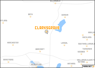 map of Clarks Grove