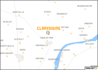 map of Clark Siding