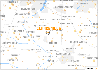 map of Clarks Mills