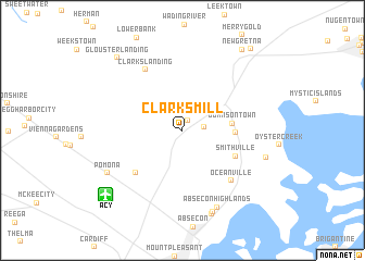 map of Clarks Mill