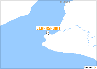 map of Clarks Point