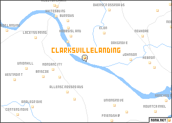 map of Clarksville Landing