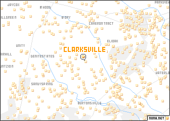 map of Clarksville