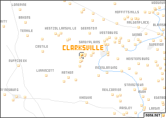 map of Clarksville