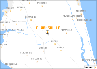 map of Clarksville