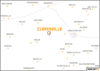 map of Clarksville