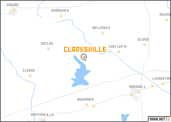 map of Clarksville