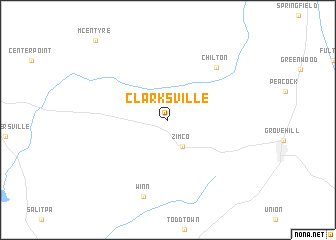 map of Clarksville