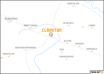 map of Clarkton