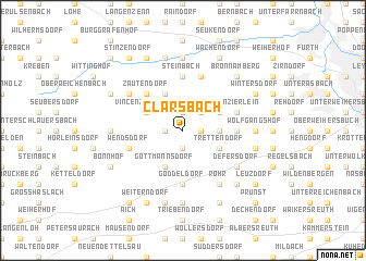 map of Clarsbach