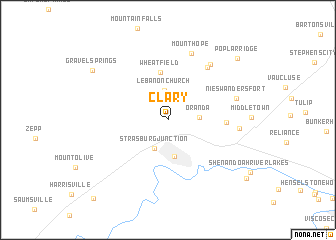 map of Clary