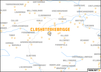 map of Clashatrake Bridge