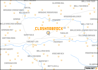 map of Clashnabrock