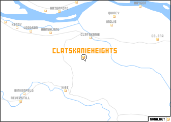 map of Clatskanie Heights