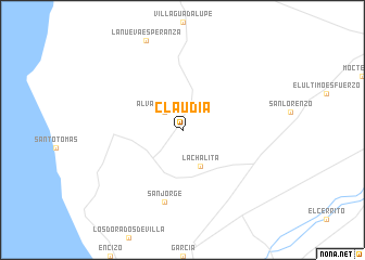 map of Claudia