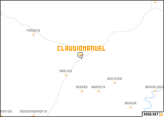 map of Cláudio Manuel