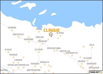 map of Claudio