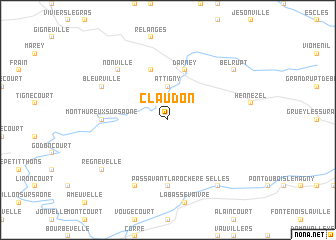 map of Claudon