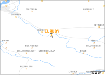 map of Claudy