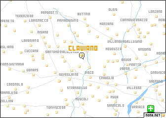 map of Clauiano