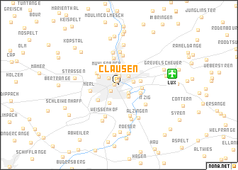 map of Clausen