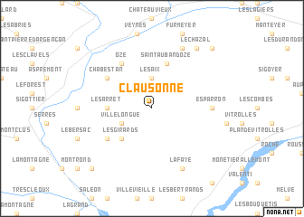 map of Clausonne