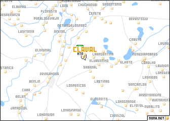 map of Claval