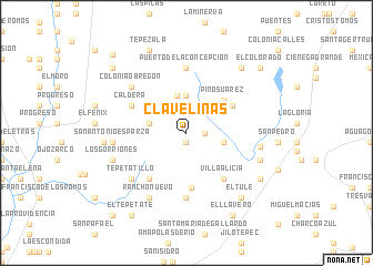 map of Clavelinas