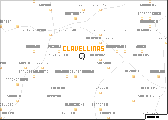 map of Clavellinas