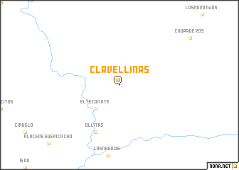 map of Clavellinas