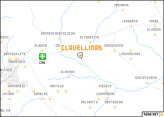 map of Clavellinas