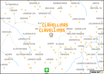 map of Clavellinas