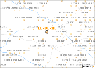 map of Clavèrol