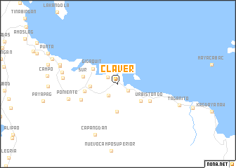 map of Claver