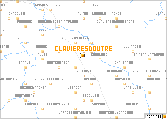 map of Clavières-dʼOutre