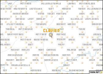 map of Clavier