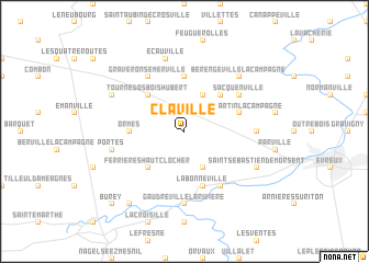 map of Claville