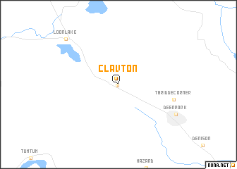 map of Clavton