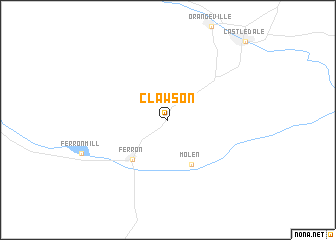 map of Clawson