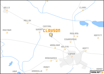 map of Clawson