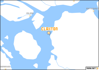 map of Claxton