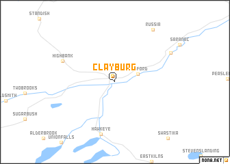 map of Clayburg